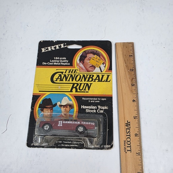 Vtg Ertl The Cannonball Run 1981 Chevrolet Hawaiian Tropic Stock Car OPEN BOX - Picture 9 of 9